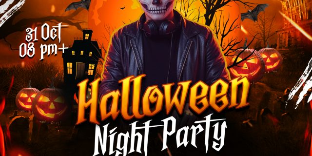 Halloween Night Club Flyer Free PSd Dwonload