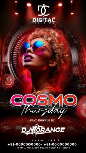 Cosmo Thursday Flyer Free PSD Download