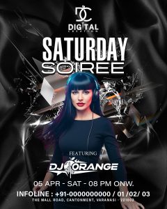 Saturday Soiree Night Club Flyer Free PSD