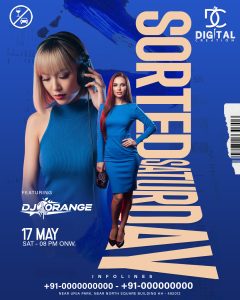 Saturday Party Night Club Flyer Free PSD Download