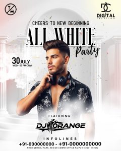 All White Party PSD Free Download