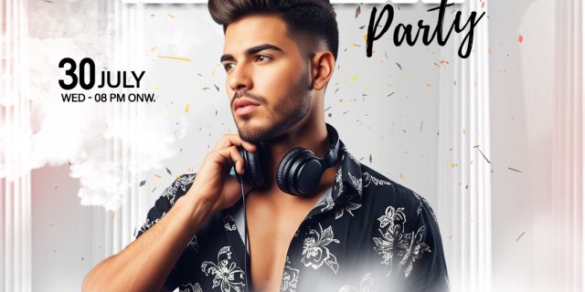 All White Party PSD Free Download