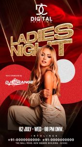 Ladies Night Flyer Free PSD