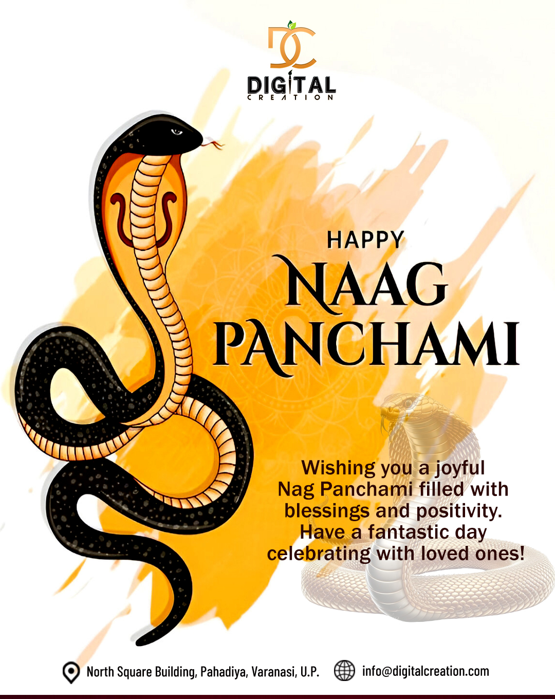Download Free Naag Panchami Flyer PSD – Editable Template for Hindu Festival Celebration