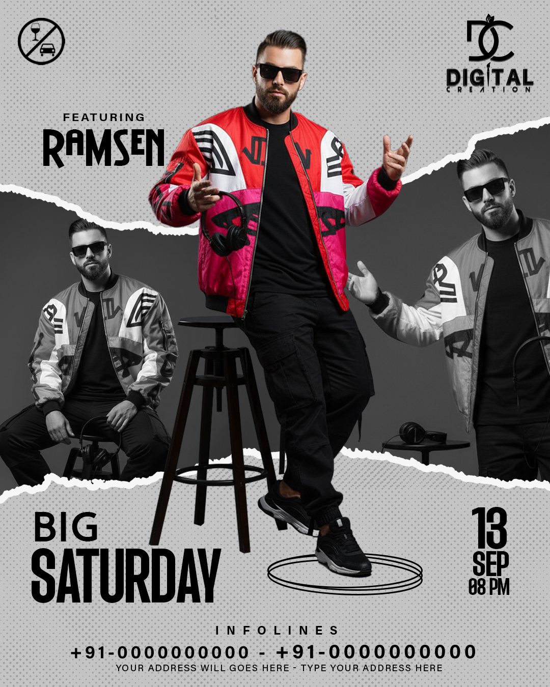 Download Premium DJ Flyer PSD Templates – Editable Nightclub & Party Flyer Designs