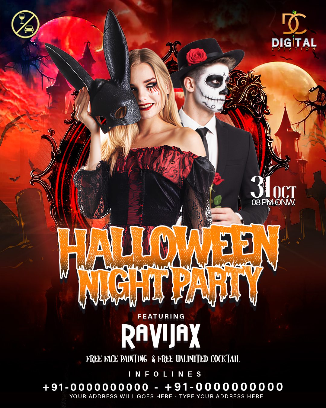 Download Halloween Flyer PSD Templates